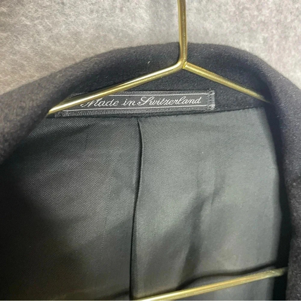 Ermenenegildo Zegna Neiman Marcus  Vintage Cashmere Black Sports Coat Blazer - Picture 2 of 8